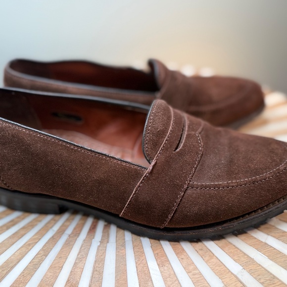 Allen Edmonds Juneau Brogue Suede Penny Loafer 10.5 main image 8